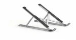 Durable Fold strieborná / Stojan pre notebook / skladací / nastaviteľný / do 15 "/ nosnosť 5 kg (505123)