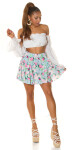 Sexy FEEL HAPPY Mini Flower Skirt Einheitsgroesse