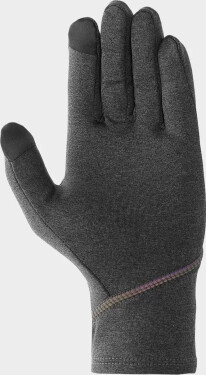Unisex rukavice 4F H4Z22-REU009 sivé Šedá L