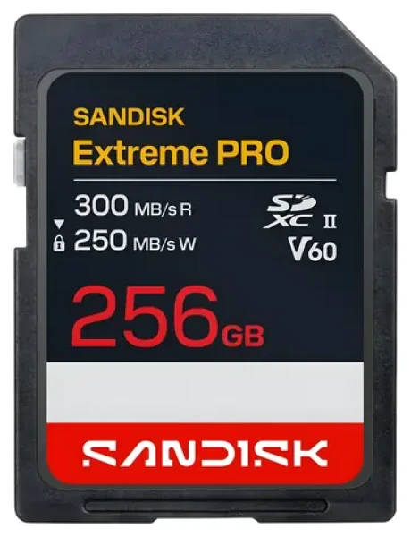 SanDisk Extreme PRO SDXC 256GB / Pamäťová karta / UHS-II / čítanie: 300 MB/s / zápis: 250 MB/s / vhodné pre 8K (SDSDXEM-256G-GN4IN)