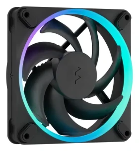Fractal Design Momentum 12 RGB čierna 3-pack / Univerzálny ventilátor / 120 mm / 350-2200 RPM / 28 dB / ARGB / 4-pin PWM (FD-F-MR1-1203)