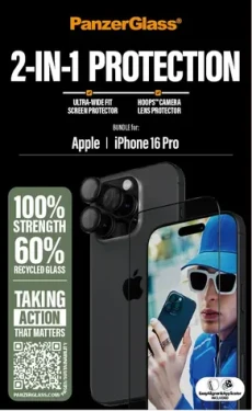 PanzerGlass Bundle Hoops + Tvrdené sklo UWF pre iPhone 16 Pro (B2862+1284)