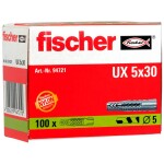 Fischer UX 5 x 30 univerzálna hmoždinka 30 mm 5 mm 94721 100 ks; 94721