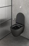 GSI - PURA závesná WC misa, Swirlflush, 36x55cm, čierna dual-mat 881526