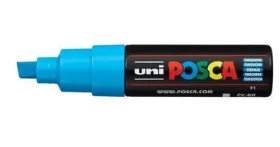 POSCA PC-8K tyrkysová / Popisovač / Klinový hrot 8 mm / Na vodnej báze (182679)