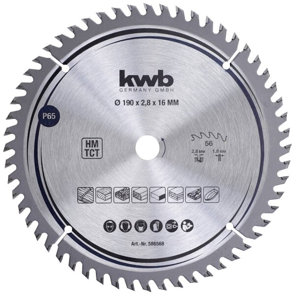 Kwb 586568 pílový kotúč 190 x 16 mm 1 ks; 586568