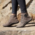 Leguano Chester šedé zimné barefoot topánky 45 EUR