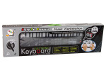 Mamido Detský keyboard s mikrofónom a rádiom MQ-012FM čierny