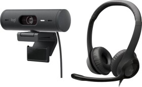 Logitech Brio 500 Graphite (960-001422) + H390 (981-000406)