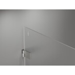 MEXEN/S - Lunar-B L sprchový kút dvere krídlové ľavá 85 x 70, transparent, nikel szczotkowan 832L-085-070-97-00-L