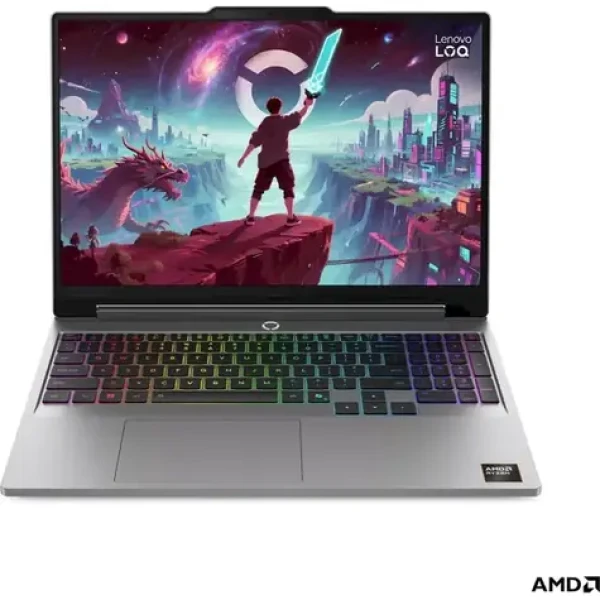 Lenovo LOQ 15AHP11 sivá / Notebook / 15.3" WQXGA / AMD RYZEN 7 250 / 32GB / 1TB SSD / RTX 5070 8GB / Bez OS (83TN0081CK)