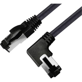 BKL Electronic 144035 RJ45 sieťové káble, prepojovacie káble CAT 8.1 S/FTP 1 m čierna bez halogénov 1 ks; 144035