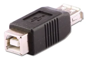 Lindy USB AB čierna (71228) / Adaptér / USB-A / USB-B (71228)