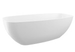 POLYSAN - IPANEMA voľne stojaca vaňa liaty mramor 168x72x49cm, biela 69911
