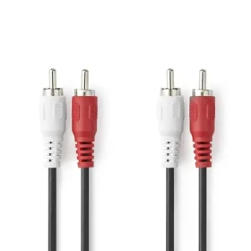 Nedis Stereo Audio kábel 2x RCA (M) - 2x RCA (M) 1.00 m čierna (CAGL24200BK10)