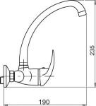 NOVASERVIS NOVASERVIS - Drezová umývadlová batéria 100 mm Metalia 55 chróm 55034,0