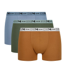 Pánske boxerky z organickej bavlny 3ks DIM COTTON STRETCH BIO BOXER 3x - DIM - oranžová L