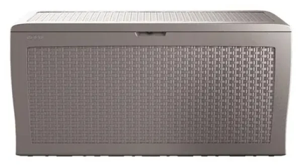 Keter Samoa Rattan 270 l cappuccino / Záhradný box / Ratanový vzhľad (247468)