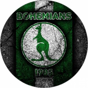 Jedlý papier Logo Bohemians 1905 čierny podklad 19,5 cm - Pictu Hap - Pictu Hap