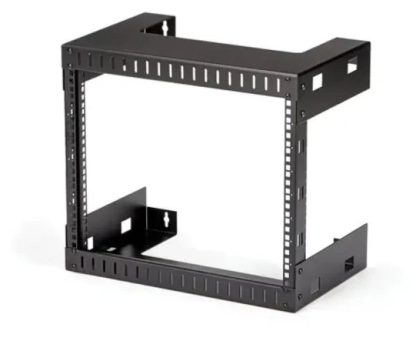 StarTech Nástenný regál 8U čierny / Nástenný regál / nosnosť 80 kg / hĺbka 303 mm / oceľ (RK812WALLO)