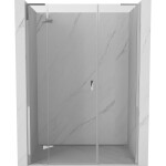 MEXEN/S - Mist-H L sprchové dvere krídlové ľavé 130, transparent, chróm 8A5L-130-001-01-00-L