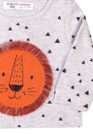 Detské tričko z BIO bavlny, Minoti, Simba 1, sivá - 62/68 | 3-6m