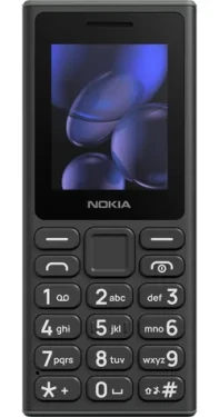 Nokia 105 2G Dual Sim 2025 čierna / 2" QQVGA / IP54 / USB-C / FM rádio / 1000 mAh (HC1000058)