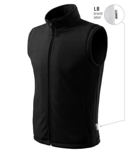 Next fleecová vesta unisex čierna 01 (štítok značky) 2XL