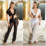 Sexy Koucla Mesh Highwaist Pants / Cover-Up black M