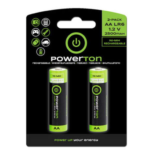 Powerton Nabíjací Batéria AA 2500mAh 1.2V 20ks (AB004WPNAABV)