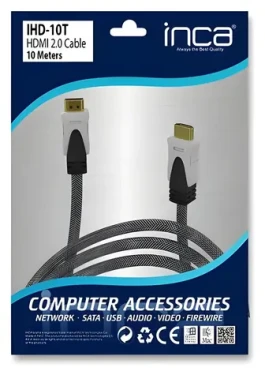Inca IHD-10T sivá / HDMI kábel / HDMI 2.0 / 4K / 18 Gbit / s / 10 m (IHD-10T)