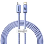 Baseus CAJY000305 Kábel USB-C (M) - Lightning (M) 2 m fialová / 20W (CAJY000305)