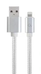 Gembird CCB-MUSB2B-AMLM-6-S Lightning kábel 1.8 m strieborná (CCB-MUSB2B-AMLM-6-S)