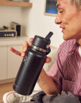 Hydro Flask Wide Mouth with Flex Straw Cap (946 ml) Black