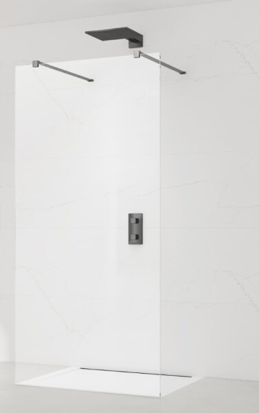 Sprchová zástena Walk-in 110 cm SAT vo farbe profilu Gun metal SATBWI110ZAVGM SATBWI110ZAVGM