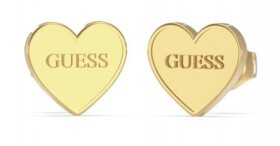 Guess Slušivé pozlátené náušnice Srdce JUBE02171JWYGT/U