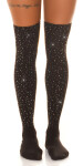 Dámske trblietavé podkolienky SH105 black - In-Stylefashion UNI
