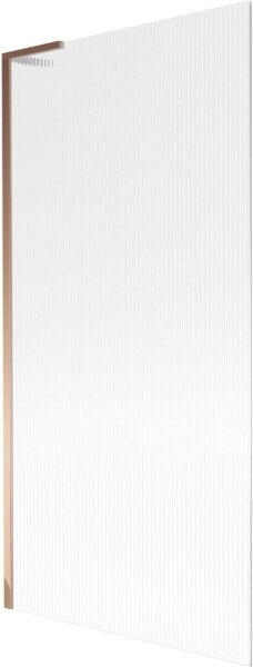 MEXEN/S - Next L vaňová zástena FIX 90 x 150, prúžky, ružové zlato 895-090-000-03-09-60