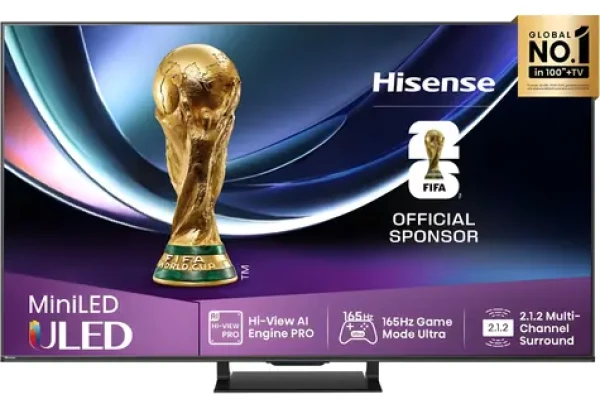 75" Hisense 75U7Q PRO čierna / Televízia / Mini LED QLED / UHD 4K / 165Hz / DVB-T2CS2 / Wi-Fi / 50W repro (6942351417462)