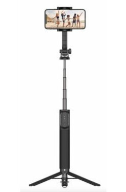 FIXED Snap XL Selfie stick s tripodom a bezdrôtovou spúšťou čierna / 1/4 skrutka (FIXSN-XL-BK)