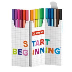 STABILO® Pen 68 - 18er Zick-Zack deskset - 18 rôznych farieb (6818/8)