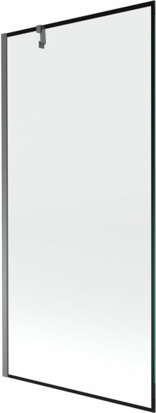 MEXEN/S - Next vaňová zástena FIX 90 x 150, čierna vzor, grafit metal 895-090-000-00-70-95