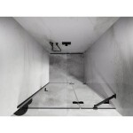 MEXEN/S - Lunar sprchové dvere krídlové pravé 105, transparent, grafit kartáčovaná 834-105-000-66-00-P