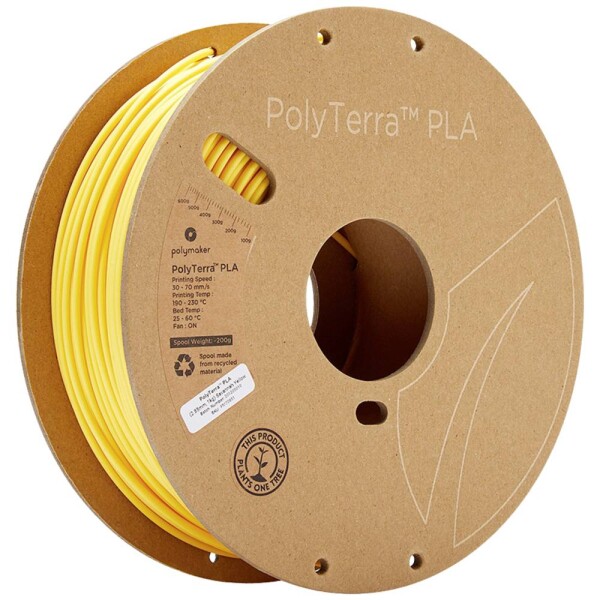 Polymaker 70851 PolyTerra PLA vlákno pre 3D tlačiarne PLA plast 2.85 mm 1000 g žltá (matná) 1 ks; 70851