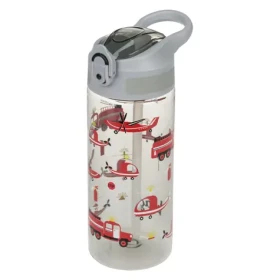 BAAGL Tritanová fľaša na pitie so slamkou Záchranári 500 ml (A-35416)