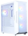 Zalman i3 Neo V2 biela / PC skriňa / ATX / 4X RGB 120mm fan / temperované sklo / USB-C (i3 Neo V2 White)