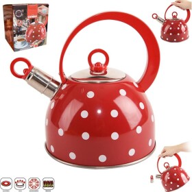 Čajník s píšťalkou červený 1,8 l Karin - Orion - Orion