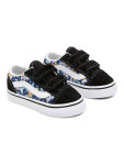 Vans Old Skool V Floral black/multi detské topánky