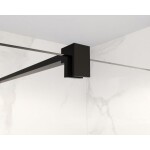 HOPA - Walk-in sprchovací kút LAGOS BLACK NEW 200 - Farba rámu - Čierna, Rozmer A - 110, Rozmer C - 200, Výplň - Číre bezpečnostné sklo - 8 mm BCLAGO11MBCN2