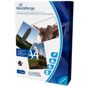 MediaRange A4 lesklý fotopapier 100 listov 160g / atrament (MRINK105)